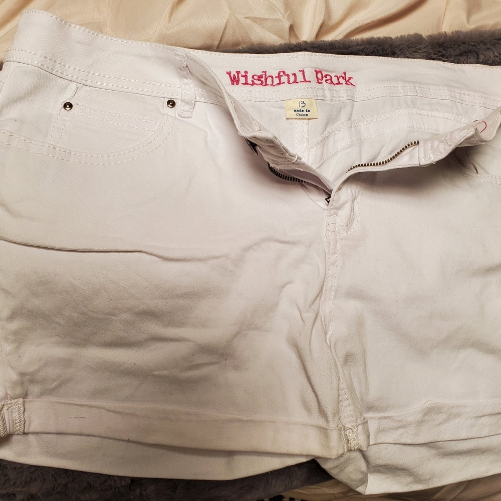 Juniors white shorts